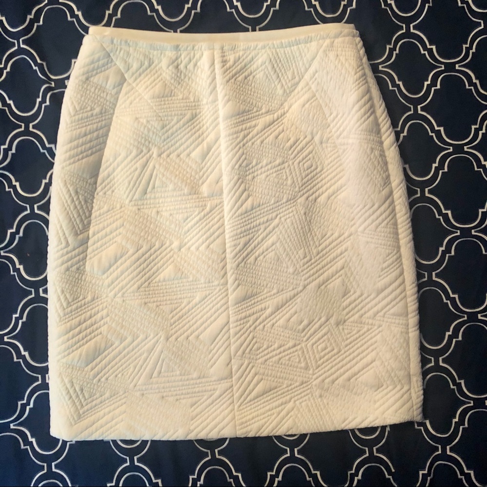 1 by O’2nd quilted winter white skirt size 2